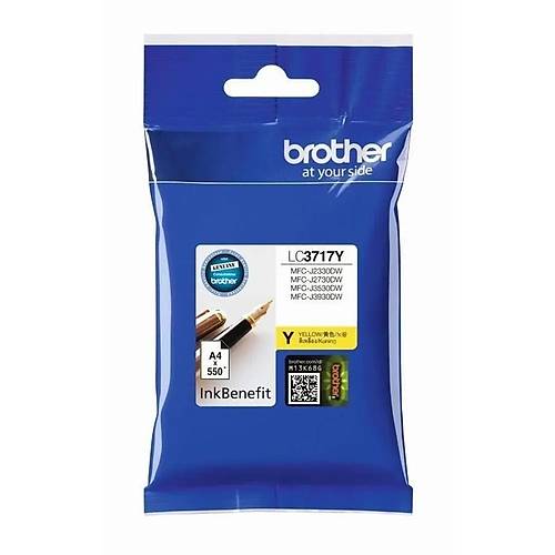 Brother LC3717Y 550 Sayfal�k Sar� Orijinal Kartu�