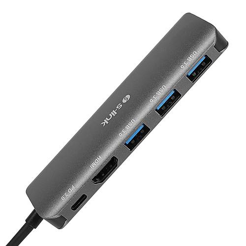 S-Link SW-U518 USB 3.0 Type C to HDMI 3xUSB 3.0 PD 4K Usb Ekran Kart Adaptr