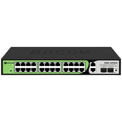 Bdcom S1500-24P2G2S-370W 24 Port Gigabit 2 Port Uplink 2 Port SFP 370W PoE Switch