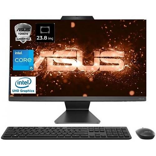 Asus A3402WBAK I58512BW0D CI5 1335U 1.3Ghz 8GB DDR5 512GB NVMe 23.8 FreeDos All In One Bilgisayar