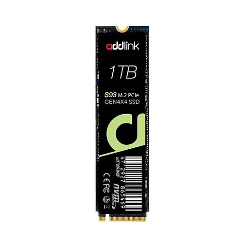 Addlink AD1TBS93M2P 1 TB 7200-6100Mb/s PCIe NVMe M2 Gen4 22x80 SSD Harddisk