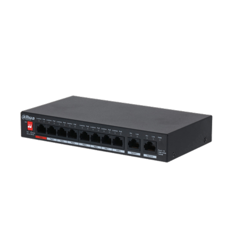 Dahua PFS3010-8GT-96 8 Port 10/100Mbps PoE 2 Port Uplink 96W Masast PoE Switch