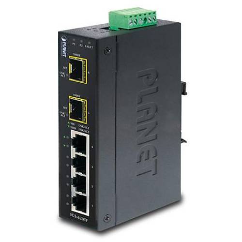 Planet PL-IGS-620TF 4 Port Gigabit  2 Port SFP Endüstriyel Ethernet Switch