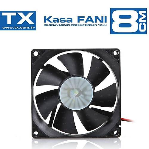 Tx TXCCF08BK 8cm Fanl Siyah Kasa Fan