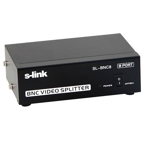S-Link SL-BNC8 1 Port Giri� 8 Port ��k�� BNC Splitter