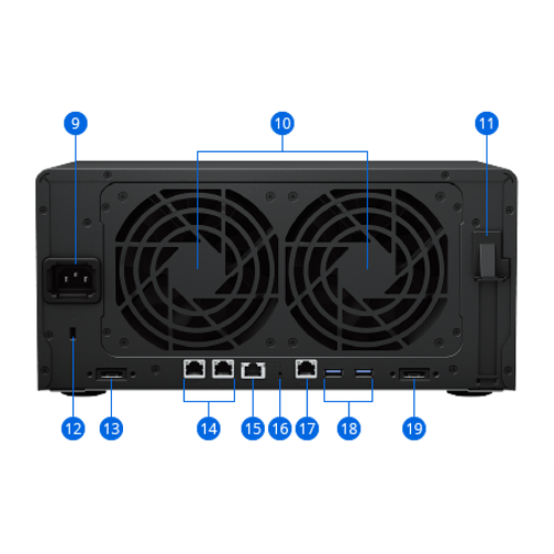 Synology DS1823XS PLUS Ryzen V1780B 8GB Ram 8 HDD Yuval Rack Nas Depolama Aygt