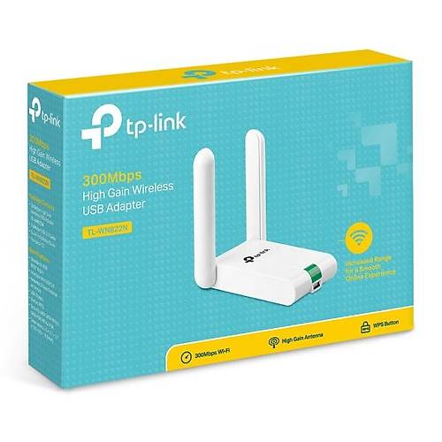 Tp-Link TL-WN822N 300 Mbps 2.4Ghz 2X3 Dbi Mn Usb 2.0 Wr Adaptr