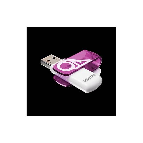 Philips FM64FD05B 64 GB Vivid Mor USB 2.0 Flash Bellek