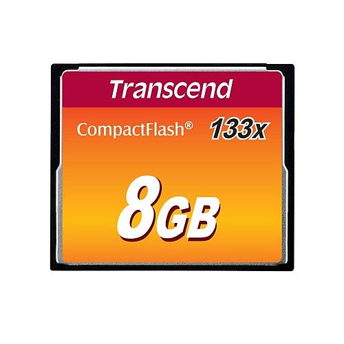 Transcend TS8GCF133 8 GB CF133 133X 50/20Mb/s CompactFlash Hafza Kart