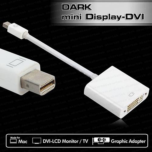Dark DK-HD-AMDPXVGA mini DISPLAY PORT to VGA Aktif Erkek-Dii Dntrc Beyaz Adaptr