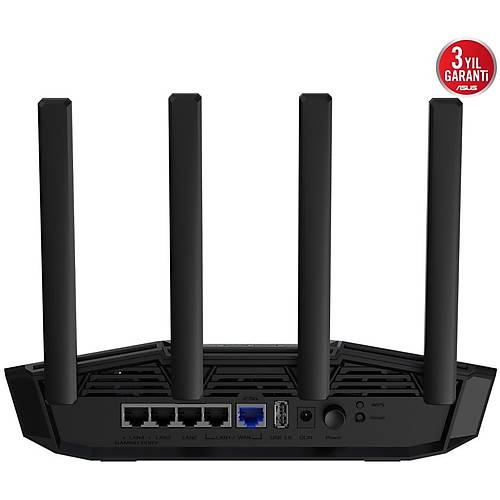 Asus TUF BE3600 BE3600 1 Port 2.5Gbit 4 Port Gigabit Dual Band WiFi 7 Gaming Router Access Point