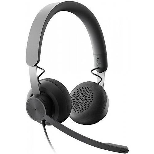 Logitech 981-000875 Zone Wired Stereo Kafa Bantl Uc Kablolu Mikrofonlu Kulaklk