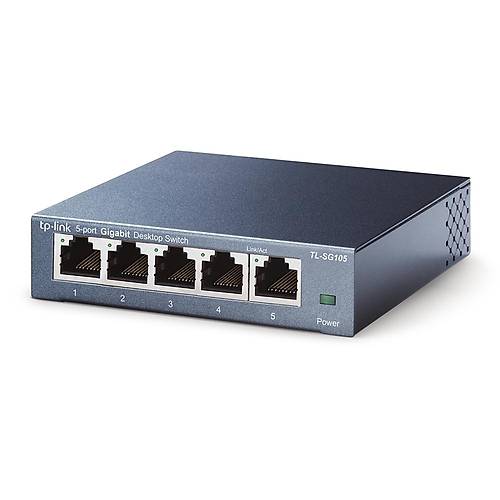 Tp-Link TL-SG105E 5 Port 10/100/1000Mbps Easy Smart Masast Switch