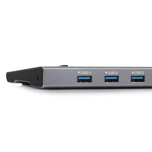 Dark DK-AC-U31X35 USB 3.1 Type C to 10 in 1 HDMI VGA RJ45 3xUSB 3.0 TF SD Kart Kulaklık Dock Station