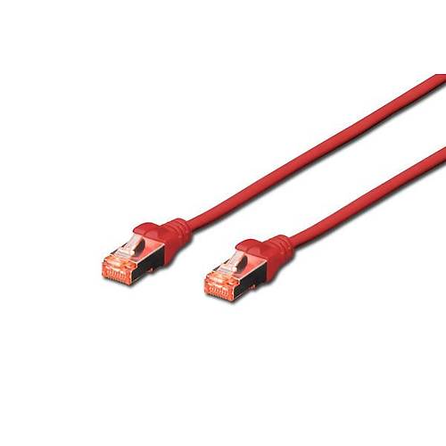 Digitus DK-1644-030/R 3 Mt CAT6 AWG26/7 S/FTP LSZH Krmz Patch Cord Kablo