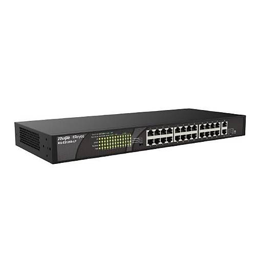 Ruijie RG-ES126S-LP 24 Port 10/100Mbps PoE+ 2 Port Gigabit Uplink PoE Switch