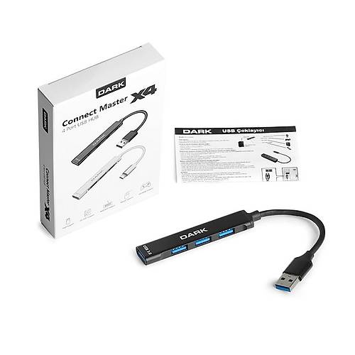 Dark DK-AC-USB310 Connect Master X4 USB 3.0 to 3 Port USB 2.0 1 Port USB 3.0 �oklay�c�