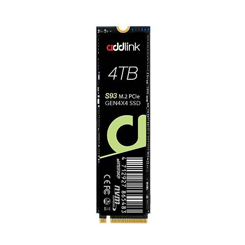 Addlink AD4TBS93M2P 4 TB 7400-6500Mb/s PCIe NVMe M2 Gen4 22x80 SSD Harddisk