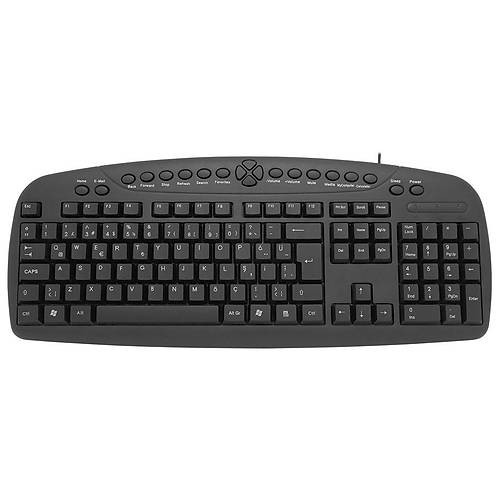 Frisby FK-142QU USB Q TR Multimedia Siyah Kablolu Klavye