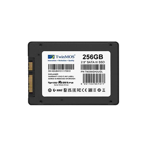 Twinmos TM256GH2UGL 256 GB 580-550Mb/s 3D NAND SATA3 2.5 inch SSD Harddisk