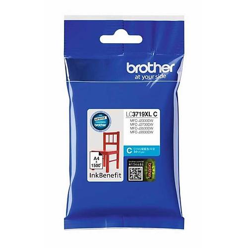 Brother LC3719XLC 1.500 Sayfal�k Mavi Orijinal Kartu�