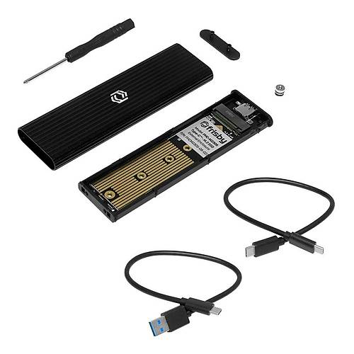 Frisby FHC-M2305 USBT 3.1 Type C to M.2 PCIe NVMe SSD Al�minyum Harici Disk Kutusu
