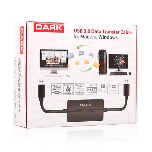 Dark DK-CB-MAC2PC MAC2PC MAC ile PC Çift Yönlü Data Aktarım Kablosu