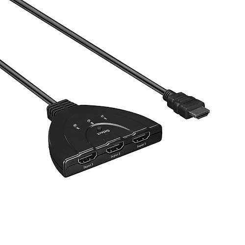 Hytech HY-HSW30 3 Port  Erkek /Dii HDMI oklayc