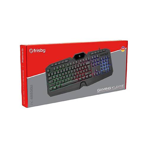 Frisby FK-4860QU Usb Q TR Multimedia Siyah Ledli Oyuncu Klavyesi