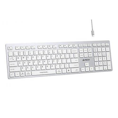 A4 Tech FBX50C Q TR Bluetooth Wi-Fi Nano Multimedia �arjl� Beyaz Kablosuz Klavye
