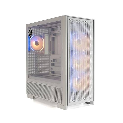 Aigo AIRNOVA 850W 80 Plus Bronze 7x12cm ARGB Fanl� Beyaz Mid Tower Oyunuc Kasas�