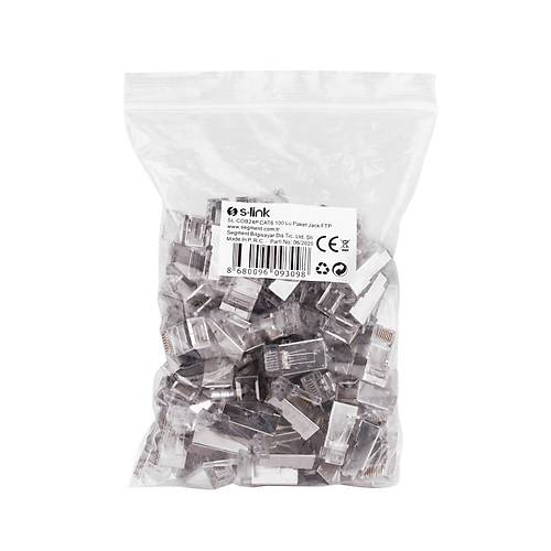 S-Link SL-COB24P CAT6 UTP Yeni Nesil Rj45 Metal 100 l� Rj45 Konnekt�r