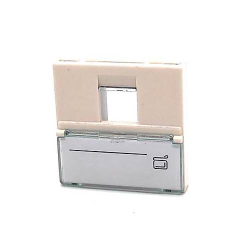 Beek BN-OUT-FPLT-S 45x45 Keystore Jack Takmak i�in Tekli Frans�z Tipi Priz �er�evesi