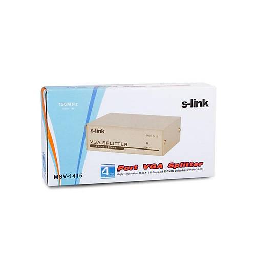 S-Link MSV-1415 4 Port 1 PC 4 Monit�r 150MHZ VGA G�r�nt� �oklay�c�
