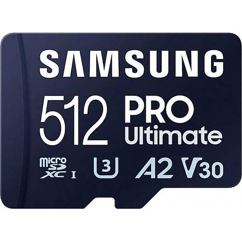 Samsung MB-MY512SA/WW 512 GB Pro Ultimate 200-130Mb/s SDXC UHSI-I U3 V30 A2 microSD Hafza Kart