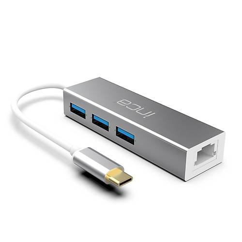 Inca ITPC-3T USB Type C to RJ45 Gigabit 3x USB 3.0 Usb Ethernet Adaptr