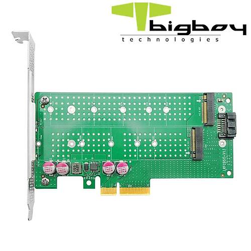Bigboy BTC-M2G4X2SN PCIe 4.0 x4 PCIe 4.0 x8 2xM.2 1xNVMe 1xSATA Dntrc Adaptr