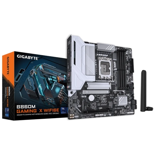 Gigabyte B860M GAMING X WIFI6E Sc-1851 DDR5 9200Mhz 2xM2 Wifi 6E 2.5Gbit INTEL Anakart