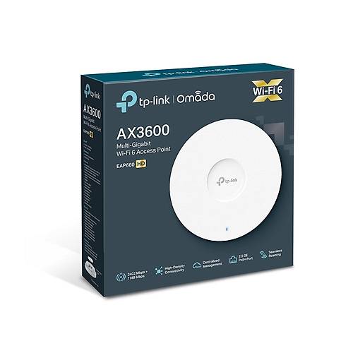 Tp-Link EAP660 AX3600 Dual Bant 2.4/5GHz 1Port 2.5Gbps Ethernet Port Access Point
