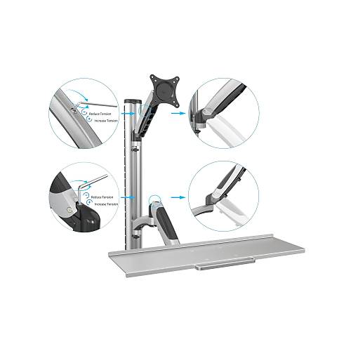 Digitus DA-90354 15-27 inch Amortis�rl� klavye standl� Duvara Monte Ask� Apart�