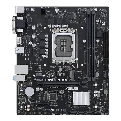 Asus PRIME H610M-R D4-SI Lga-1700 H610 DDR4 DDR4 5333Mhz 1xM1 mATX INTEL Anakart