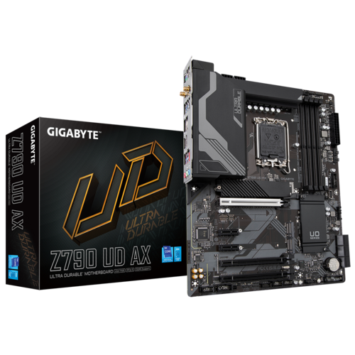 Gigabyte Z790 UD AX Sc-1700 Z790 DDR5 7600Mhz 2xM2 2.5Gbe Wi-Fi 6E ATX INTEL Anakart