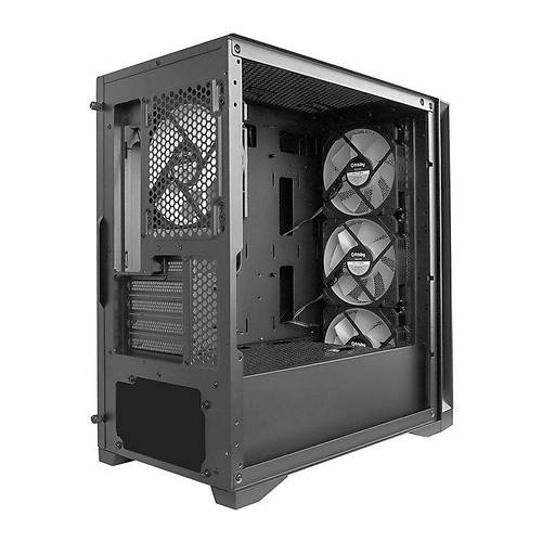 Frisby FC-9475G 600W 4x12 RGB Fanl� Siyah Mid Tower Oyunuc Kasas�