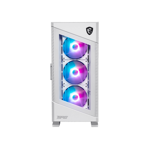 Msi MPG VELOX 100R WHITE PSU YOK 4x12cm ARGB Fanl Beyaz Mid Tower Oyuncu Kasas