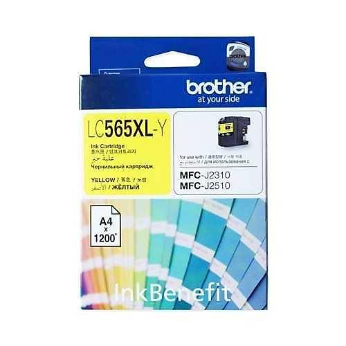 Brother LC565XLY 1.200 Sayfal�k Sar� Orijinal Kartu�