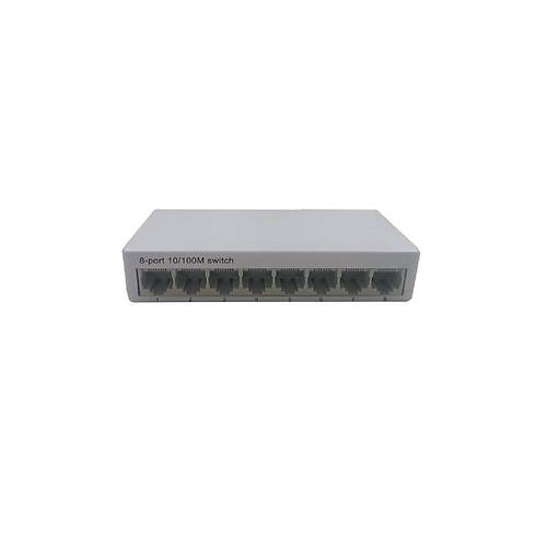 Nova ND-820-08TX 8 Port 10/100Mbps Plastik Kasa Masast Ethernet Switch