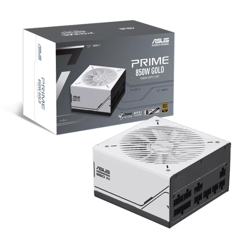 Asus PRIME-850G 850W 80 Plus Gold 12cm Fanl� Full Mod�ler PCIe 5.1 ATX 3.1 Beyaz Power Suplly