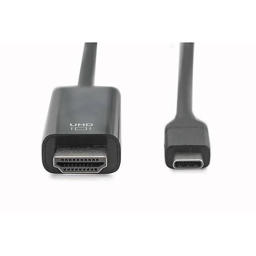 Digitus AK-300330-020-S 2 Mt USB Type C to HDMI 4K 60Hz 18Gb Altnn Ulu Grnt Kablosu