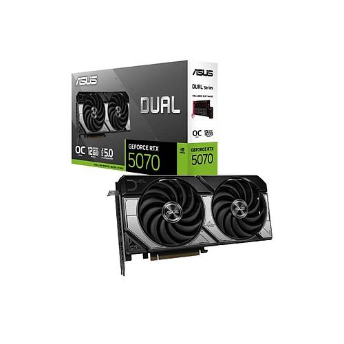 Asus DUAL-RTX5070-O12G 12 GB GDDR7 GeForce RTX 5070 192bit DLSS4 NVIDIA Ekran Kart�