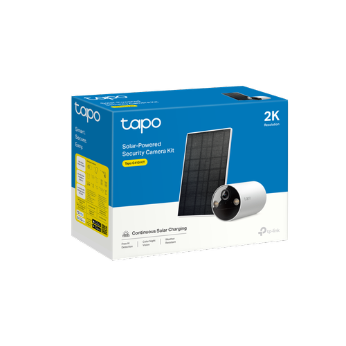 Tp-Link TAPO C410 KIT 3 MP 2.8mm 30Mt G�ne� Enerjili Wi-Fi Bullet Kamera
